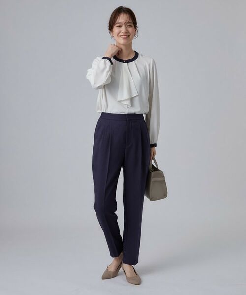 SHOO・LA・RUE / シューラルー パンツ | 【セットアップ可/通勤/洗濯機可/SS-LL】タックテーパードパンツ | 詳細11