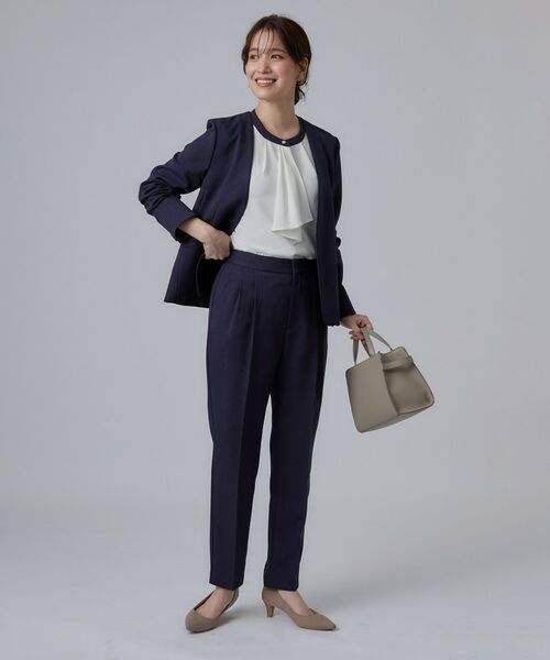 SHOO・LA・RUE / シューラルー パンツ | 【セットアップ可/通勤/洗濯機可/SS-LL】タックテーパードパンツ | 詳細12