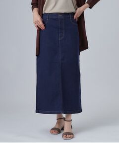 SHOO・LA・RUE / シューラルー デニムスカート | 【洗濯機可/S-LL】程よいシルエットで使いやすい ストレッチデニムスカート