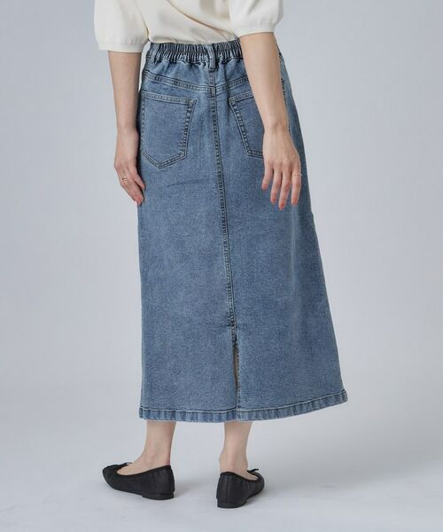 SHOO・LA・RUE / シューラルー デニムスカート | 【洗濯機可/S-LL】程よいシルエットで使いやすい ストレッチデニムスカート | 詳細7