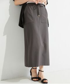 SHOO・LA・RUE / シューラルー ロング・マキシ丈スカート | ツイル調ストレッチベイカースカート