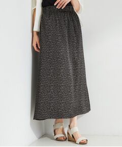 SHOO・LA・RUE / シューラルー ロング・マキシ丈スカート | シーズンレスレオパードサテンスカート