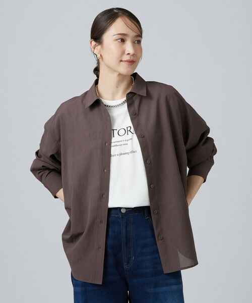 SHOO・LA・RUE / シューラルー シャツ・ブラウス | 高通気レギュラーカラーシャツ | 詳細5
