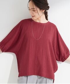 SHOO・LA・RUE / シューラルー シャツ・ブラウス | 【インせず着られる/洗濯後しわになりにくい】シボシボドルマンブラウス