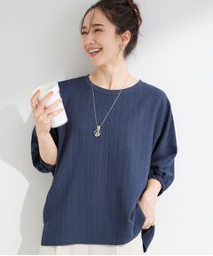 SHOO・LA・RUE / シューラルー シャツ・ブラウス | 【インせず着られる/洗濯後しわになりにくい】シボシボドルマンブラウス