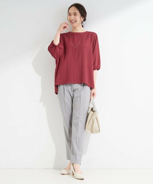 SHOO・LA・RUE / シューラルー シャツ・ブラウス | 【インせず着られる/洗濯後しわになりにくい】シボシボドルマンブラウス | 詳細15