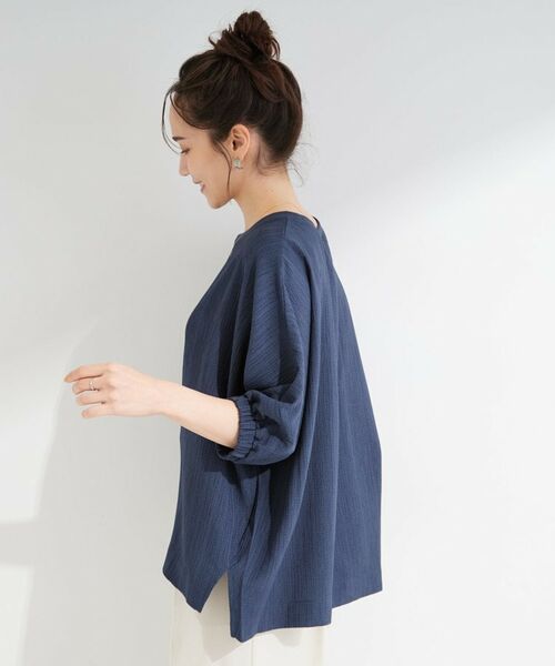 SHOO・LA・RUE / シューラルー シャツ・ブラウス | 【インせず着られる/洗濯後しわになりにくい】シボシボドルマンブラウス | 詳細18