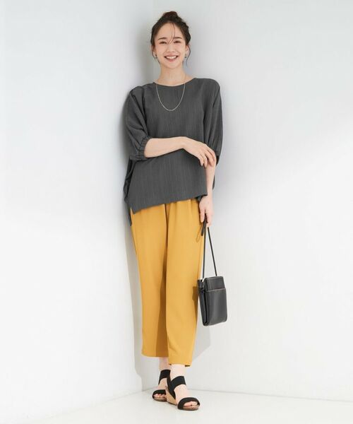 SHOO・LA・RUE / シューラルー シャツ・ブラウス | 【インせず着られる/洗濯後しわになりにくい】シボシボドルマンブラウス | 詳細3