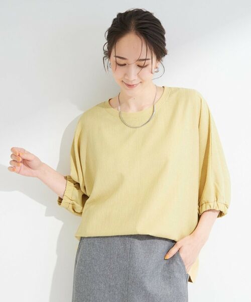 SHOO・LA・RUE / シューラルー シャツ・ブラウス | 【インせず着られる/洗濯後しわになりにくい】シボシボドルマンブラウス | 詳細5