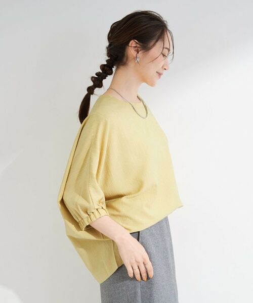 SHOO・LA・RUE / シューラルー シャツ・ブラウス | 【インせず着られる/洗濯後しわになりにくい】シボシボドルマンブラウス | 詳細6