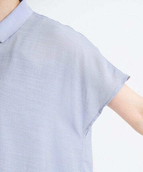 SHOO・LA・RUE / シューラルー シャツ・ブラウス | 【ひんやり/UV】ほんのりシアーで上品な バックギャザーブラウス | 詳細21