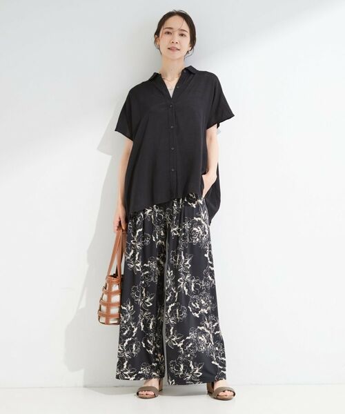 SHOO・LA・RUE / シューラルー シャツ・ブラウス | 【ひんやり/UV】ほんのりシアーで上品な バックギャザーブラウス | 詳細3