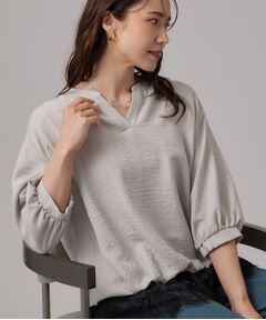 SHOO・LA・RUE / シューラルー シャツ・ブラウス | レースレイヤード風 タックスキッパーブラウス