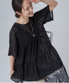 SHOO・LA・RUE / シューラルー シャツ・ブラウス | ワッシャーティアードブラウス