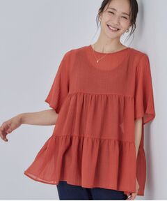 SHOO・LA・RUE / シューラルー シャツ・ブラウス | ワッシャーティアードブラウス