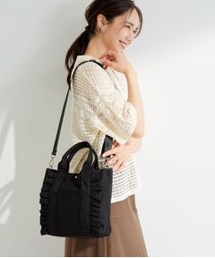 SHOO・LA・RUE / シューラルー トートバッグ | 【2WAY】キャンバスフリルトートバッグ