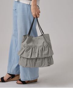 SHOO・LA・RUE / シューラルー トートバッグ | 【撥水】フリルトートバッグ