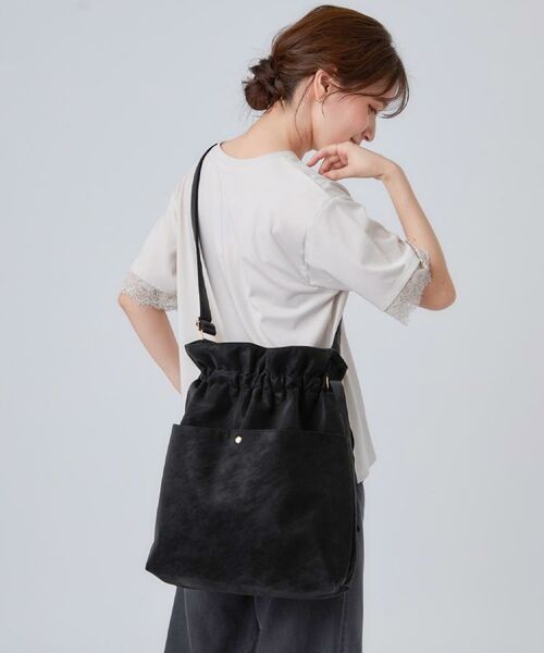 SHOO・LA・RUE / シューラルー ショルダーバッグ | サイドリボン前ポケットショルダーバッグ | 詳細1
