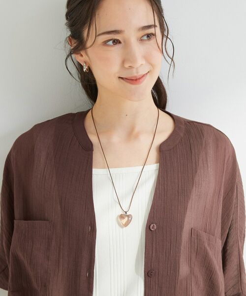 SHOO・LA・RUE / シューラルー ネックレス・ペンダント・チョーカー | 【マルチWAY】クリアハート紐ネックレス | 詳細4