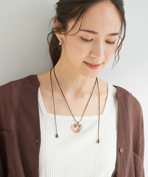 SHOO・LA・RUE / シューラルー ネックレス・ペンダント・チョーカー | 【マルチWAY】クリアハート紐ネックレス | 詳細5