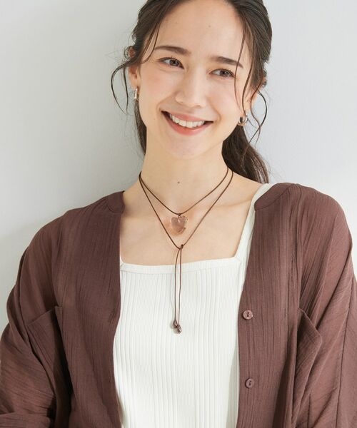 SHOO・LA・RUE / シューラルー ネックレス・ペンダント・チョーカー | 【マルチWAY】クリアハート紐ネックレス | 詳細6