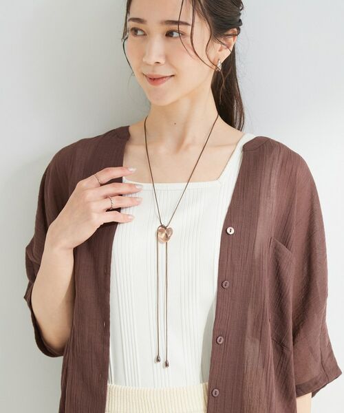 SHOO・LA・RUE / シューラルー ネックレス・ペンダント・チョーカー | 【マルチWAY】クリアハート紐ネックレス | 詳細7