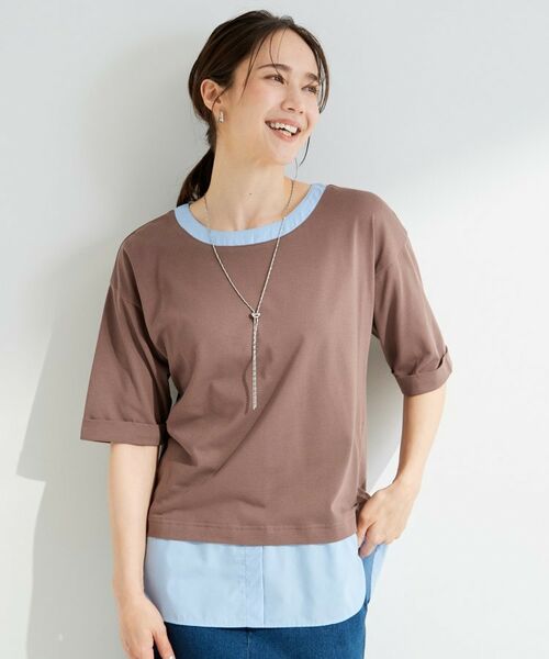SHOO・LA・RUE / シューラルー カットソー | シャツドッキングカットソー | 詳細5