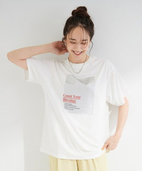 SHOO・LA・RUE / シューラルー Tシャツ | 【ひんやり/S-LL】選べる4柄 デイリー使いにぴったりなアソートTシャツ | 詳細9