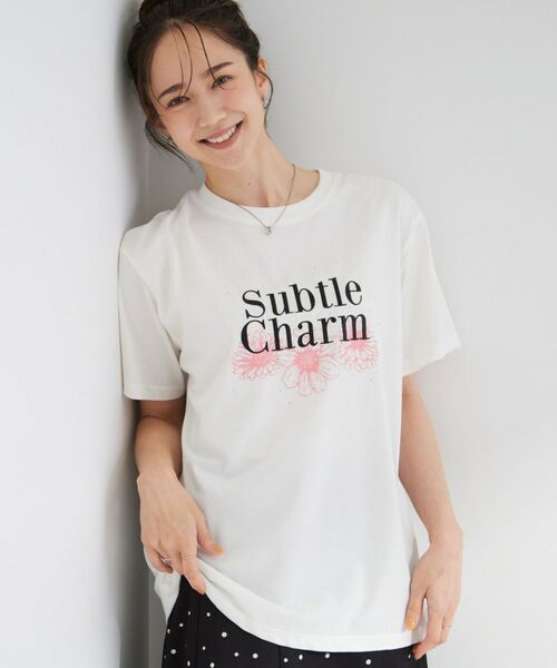 SHOO・LA・RUE / シューラルー Tシャツ | 【ひんやり/S-LL】選べる4柄 デイリー使いにぴったりなアソートTシャツ(ホワイト(401))