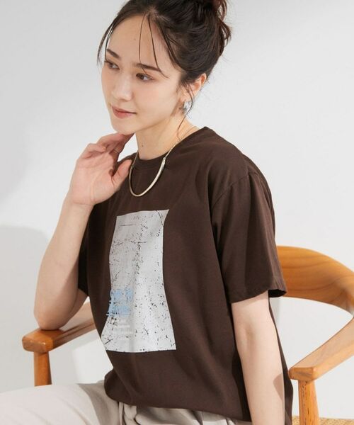 SHOO・LA・RUE / シューラルー Tシャツ | 【ひんやり/S-LL】選べる4柄 デイリー使いにぴったりなアソートTシャツ(ブラウン(144))