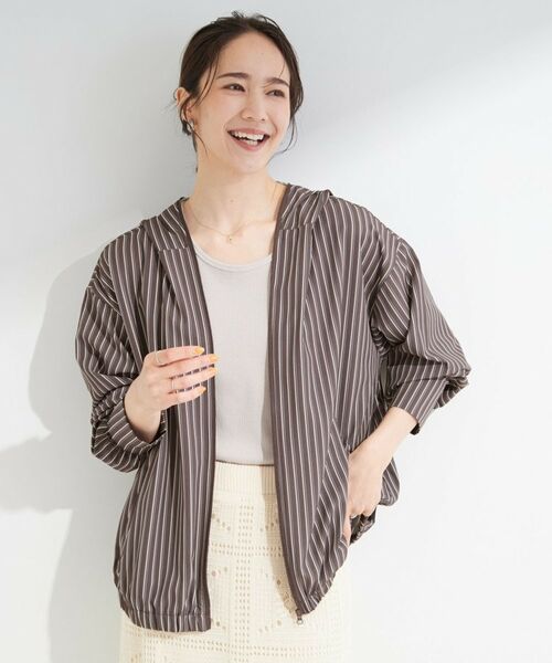SHOO・LA・RUE / シューラルー パーカー | 【ひんやり/洗濯後しわになりにくい/S-LL】お顔も手の甲もしっかりカバー 日よけ・指穴付きUVパーカ | 詳細9