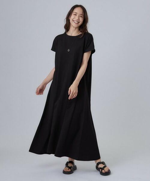 SHOO・LA・RUE / シューラルー ロング・マキシ丈ワンピース | 【ひんやり/体型カバー/洗濯機可】涼やかAラインロングワンピース | 詳細1