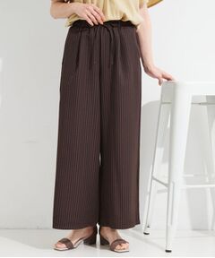 SHOO・LA・RUE / シューラルー パンツ | サッカーストライプ イージーワイドパンツ