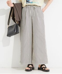 SHOO・LA・RUE / シューラルー パンツ | サッカーストライプ イージーワイドパンツ