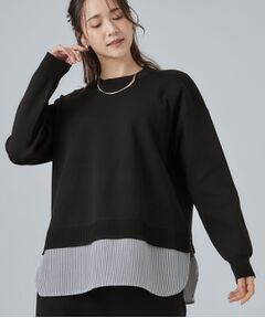 SHOO・LA・RUE / シューラルー ニット・セーター | 【S-LL】着るだけできまる シャツレイヤード風 スポンディシュニット