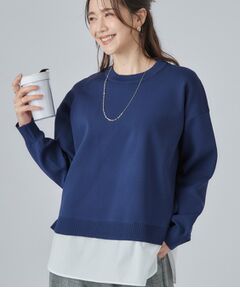 SHOO・LA・RUE / シューラルー ニット・セーター | 【S-LL】着るだけできまる シャツレイヤード風 スポンディシュニット