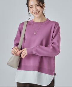SHOO・LA・RUE / シューラルー ニット・セーター | 【S-LL】着るだけできまる シャツレイヤード風 スポンディシュニット