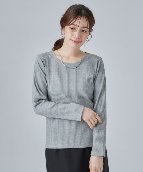 SHOO・LA・RUE / シューラルー カットソー | 【S-LL】シンプルだから使いやすい すっきり見えの長袖トップス | 詳細5