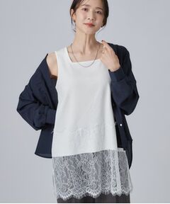 SHOO・LA・RUE / シューラルー キャミソール・チューブトップ | レイヤードの幅が広がる！裾レースタンクトップ