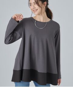 SHOO・LA・RUE / シューラルー カットソー | 裾切り替えAライン長袖プルオーバー
