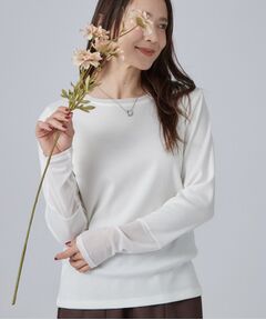 SHOO・LA・RUE / シューラルー カットソー | コーデの幅が広がる！チュール付きテレコプルオーバー