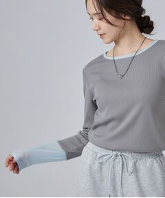 SHOO・LA・RUE / シューラルー カットソー | コーデの幅が広がる！チュール付きテレコプルオーバー