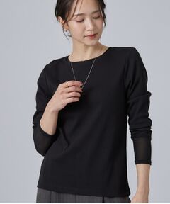 SHOO・LA・RUE / シューラルー カットソー | コーデの幅が広がる！チュール付きテレコプルオーバー