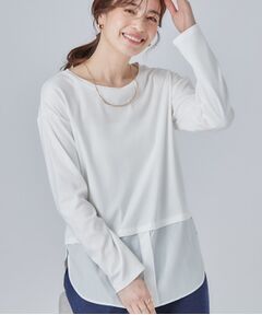 SHOO・LA・RUE / シューラルー カットソー | 【洗濯機可/S-LL】着こなしが広がる レイヤードアソートTシャツ