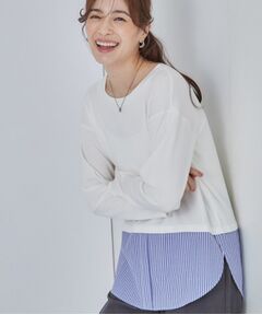 SHOO・LA・RUE / シューラルー カットソー | 【洗濯機可/S-LL】着こなしが広がる レイヤードアソートTシャツ