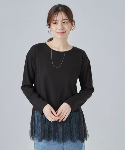 SHOO・LA・RUE / シューラルー カットソー | 【洗濯機可/S-LL】着こなしが広がる レイヤードアソートTシャツ | 詳細13