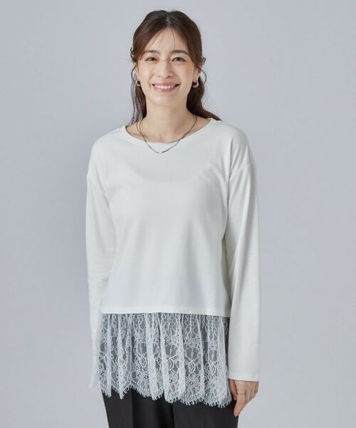SHOO・LA・RUE / シューラルー カットソー | 【洗濯機可/S-LL】着こなしが広がる レイヤードアソートTシャツ | 詳細9