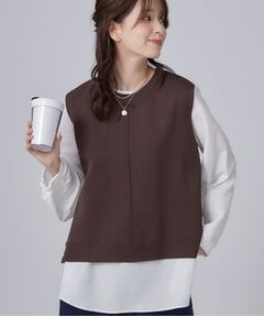 SHOO・LA・RUE / シューラルー その他トップス | スポンデッシュベスト＆シャツインナーセットプルオーバー