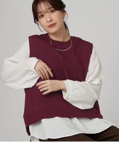 SHOO・LA・RUE / シューラルー その他トップス | スポンデッシュベスト＆シャツインナーセットプルオーバー