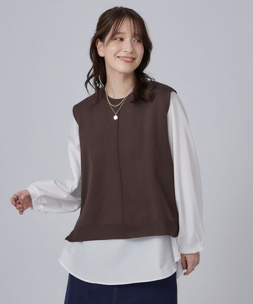 SHOO・LA・RUE / シューラルー その他トップス | スポンデッシュベスト&シャツインナーセットプルオーバー | 詳細8